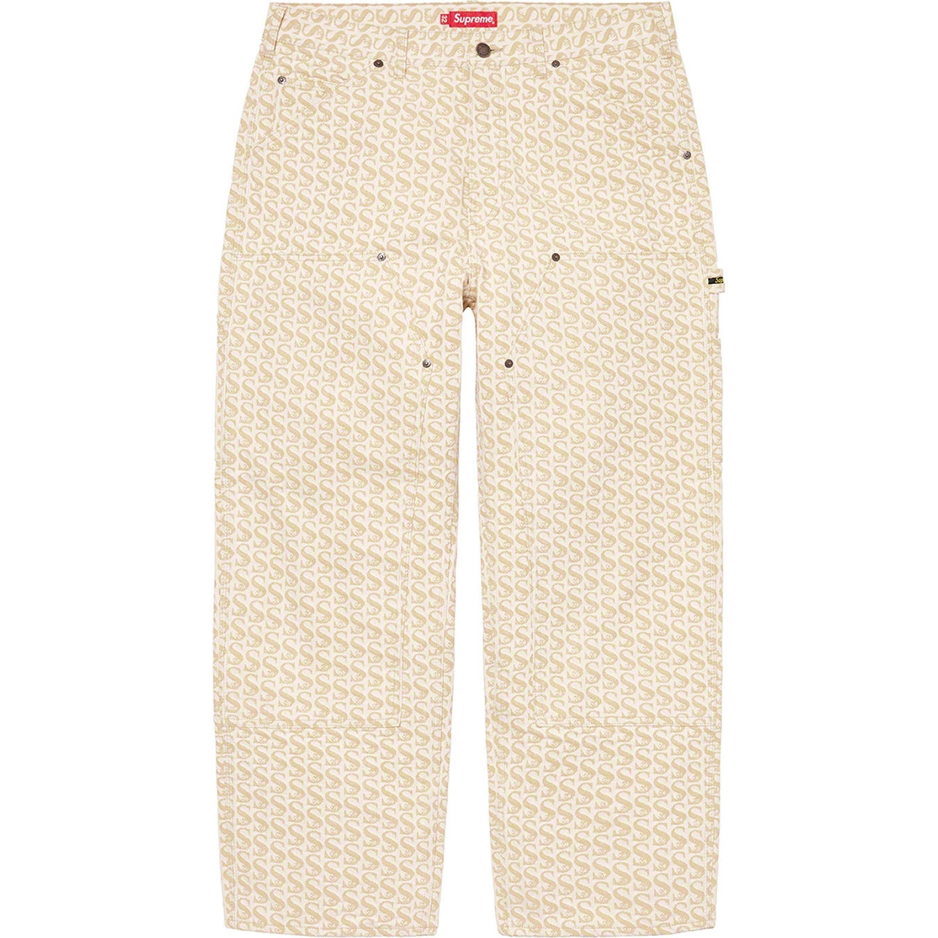 Monogram Double Knee Denim Painter Pant view 14